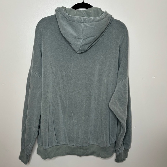 American Eagle Women’s Olive Green Zip up Hoodie - Picture 3 of 5